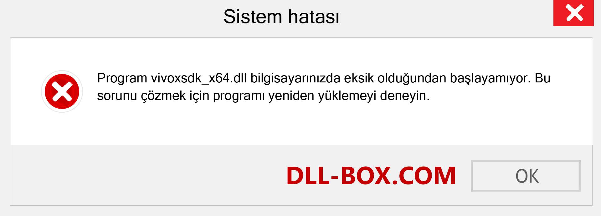 vivoxsdk_x64.dll dosyası eksik mi? Windows 7, 8, 10 için İndirin - Windows'ta vivoxsdk_x64 dll Eksik Hatasını Düzeltin, fotoğraflar, resimler